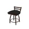 Holland Bar Stool Co 18" Low Back Swivel Vanity Stool, Bronze Finish, Canter Espresso Seat 41118BZ003 - alternate 1
